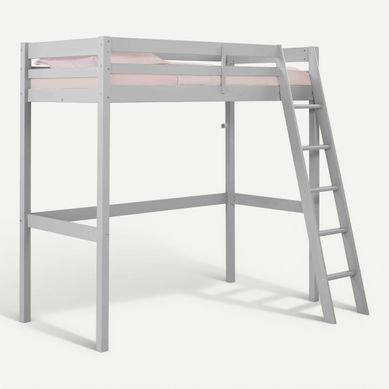 Mezzanine 90x190 cm BLOOM Gris Mezzanine 90x190 cm BLOOM Gris vue 3/4