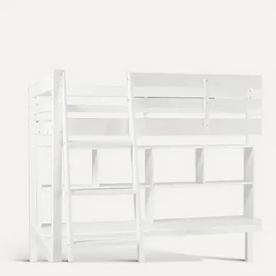 Option bureau pour mezzanine BLOOM Blanc Option bureau pour mezzanine BLOOM Blanc vue 3/4
