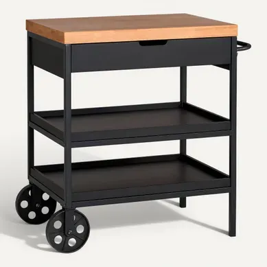 ILOT CENTRAL TONIO noir ILOT CENTRAL TONIO noir vue 3/4