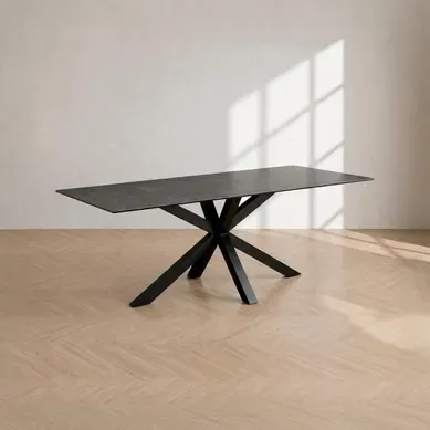Table de séjour L.200cm BALA gris céramique