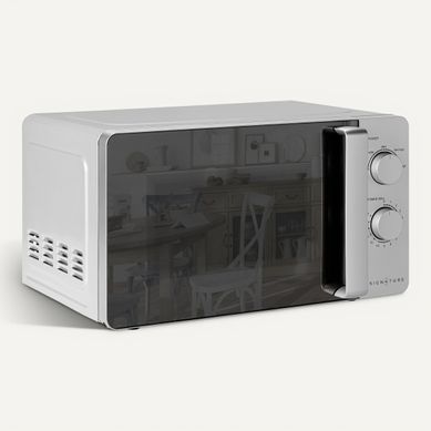 Four micro-ondes monofonction SIGNATURE MO20-SM Silver Four micro-ondes monofonction SIGNATURE MO20-SM Silver vue 3/4
