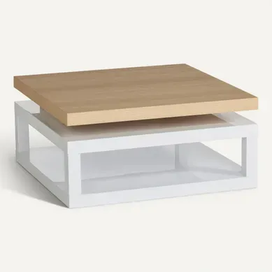Table basse plateau pivotant GIRO Table basse plateau pivotant GIRO vue 3/4