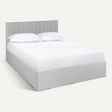 Lit coffre 140x190 cm SKY gris clair Lit coffre 140x190 cm SKY gris clair vue 3/4