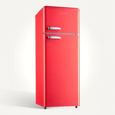Réfrigérateur 2 portes SIGNATURE SDP211VRE 211L Rouge Réfrigérateur 2 portes SIGNATURE SDP211VRE 211L Rouge vue 3/4