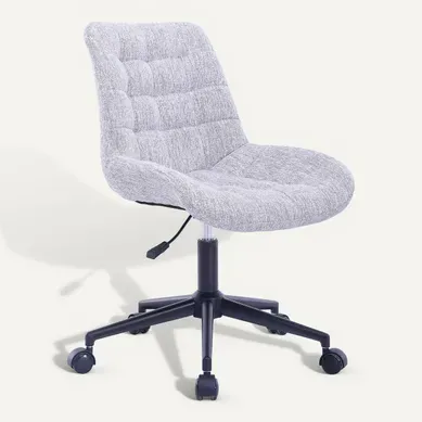 Fauteuil de bureau NEVENA en tissu gris Fauteuil de bureau NEVENA en tissu gris vue 3/4
