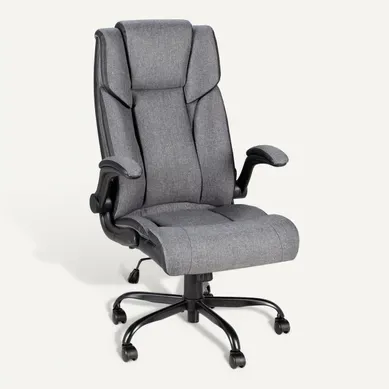 Fauteuil de bureau ergonomique BODR gris Fauteuil de bureau ergonomique BODR gris vue 3/4