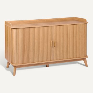 Buffet L.160 cm OSAKA Imitation chêne vue 3/4