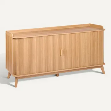 Buffet L.180 cm OSAKA Imitation chêne Buffet L.180 cm OSAKA Imitation chêne vue 3/4