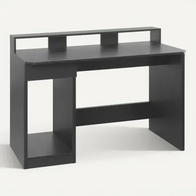 Bureau gamer LED 1 tiroir ROCKET noir Bureau gamer LED 1 tiroir ROCKET noir vue 3/4