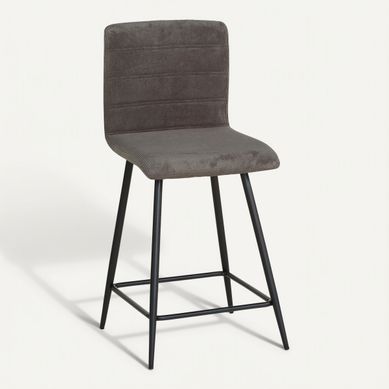 Tabouret bar H 63 Clara Gris Tabouret bar H 63 Clara Gris vue 3/4