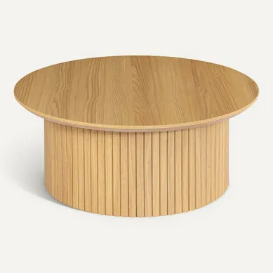 Table basse YALE Imitation chêne vue 3/4
