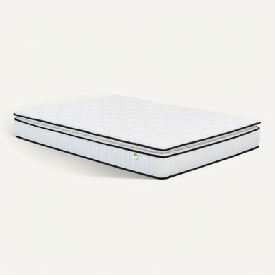 Matelas ressorts + surmatelas 140x190cm avec mémoire de forme CLEOPATRE ép.22 cm Matelas ressorts + surmatelas 140x190cm avec mémoire de forme CLEOPATRE ép.22 cm vue 3/4