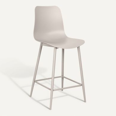 Tabouret de bar H63 MILA Beige vue 3/4