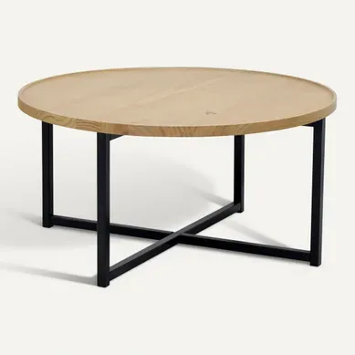 Table basse HUGO bois massif Table basse HUGO bois massif vue 3/4