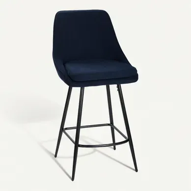 Tabouret RON Bleu vue 3/4