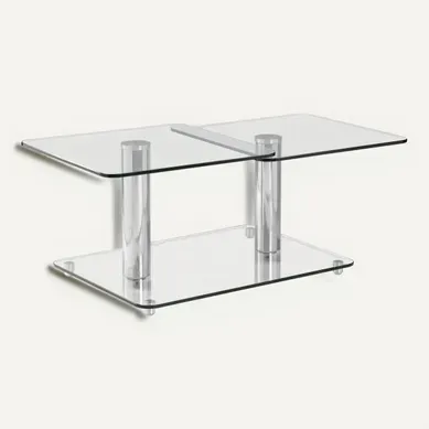 Table basse pivotante MARCUS Verre Table basse pivotante MARCUS Verre vue 3/4