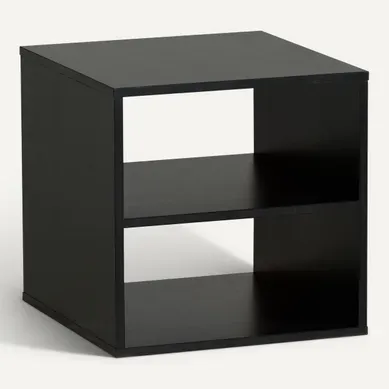 Cube 2 niches NEXT 3 Noir Cube 2 niches NEXT 3 Noir vue 3/4
