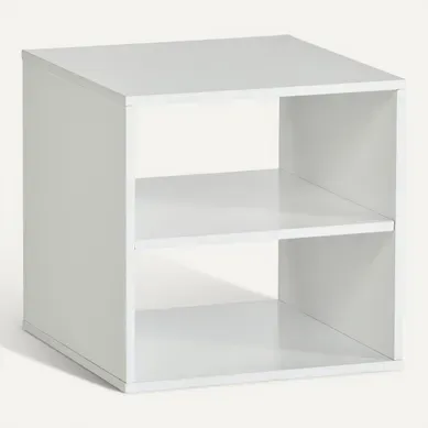 Cube 2 niches NEXT 3 Blanc Cube 2 niches NEXT 3 Blanc vue 3/4