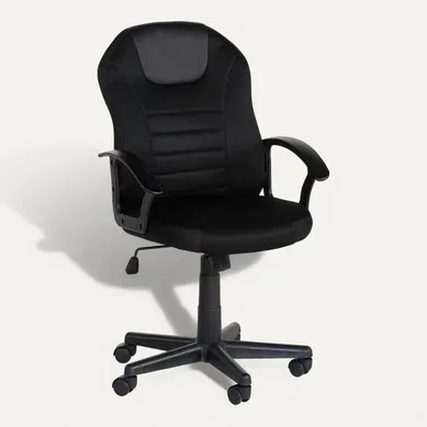 Fauteuil de bureau ARTHUR Noir vue 3/4