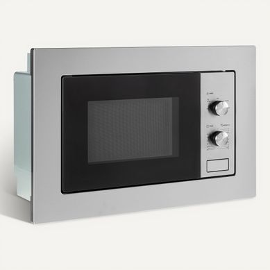 Four micro-ondes encastrable FAR FMO200IX 20L Silver Four micro-ondes encastrable FAR FMO200IX 20L Silver vue 3/4