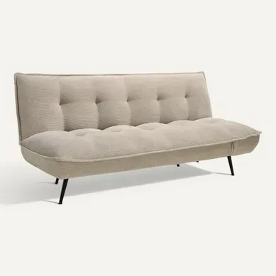 Banquette CLEKA tissu grège Banquette CLEKA tissu grège vue 3/4