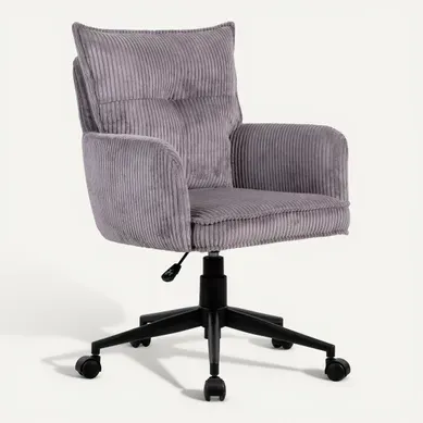 Fauteuil de bureau ALMA Gris vue 3/4