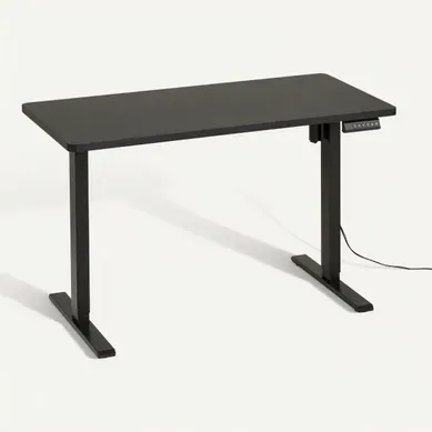 Bureau assis / debout BASTIEN Noir Bureau assis / debout BASTIEN Noir vue 3/4