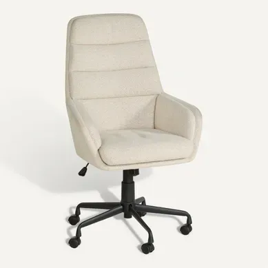 Fauteuil de bureau LIVIO Beige vue 3/4