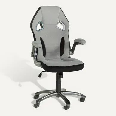 Fauteuil de bureau CARBON 2 Gris et noir vue 3/4