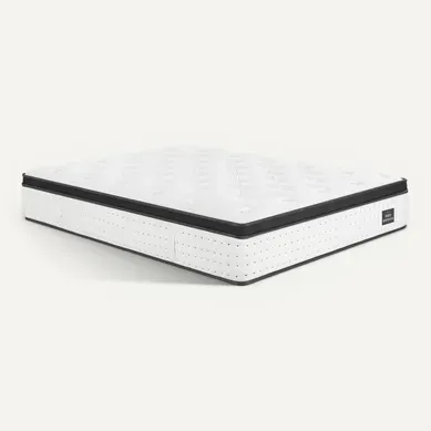 Matelas ressorts 140x190 cm avec 6 cm mémoire de forme NUVIA ép. 30 cm Matelas ressorts 140x190 cm avec 6 cm mémoire de forme NUVIA ép. 30 cm vue 3/4