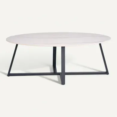 Table basse MODENA Effet marbre blanc Table basse MODENA Effet marbre blanc vue 3/4