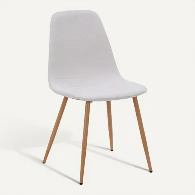 Chaise AUDE Écru vue 3/4