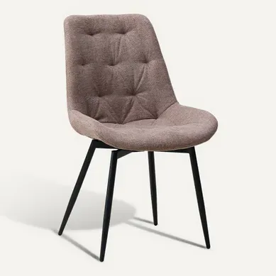 Chaise pivotante ARMEL Taupe vue 3/4