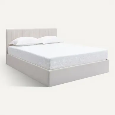 Lit coffre 160x200 cm SKY beige vue 3/4