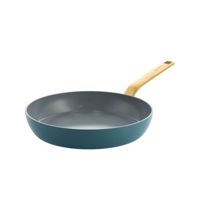 Poêle Bleue 28 Cm Aluminium Forgé Revêtement Céramique-evolution En Métal Antiadhésif