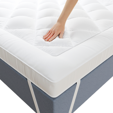 Surmatelas 140x190 Cm Respirant En Microfibre, Antidérapant, Hypoallergénique