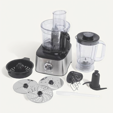 Robot Multifonction Inox Multipro Compact Fdm301ss Blender, Presse Agrumes, 3 Disques, Double Fouet Robot Multifonction Inox Multipro Compact Fdm301ss Blender, Presse Agrumes, 3 Disques, Double Fouet