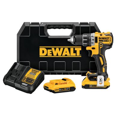 Perceuse-visseuse 18v Brushless + Batteries 2ah + Chargeur + Coffret Tstak - Dewalt - Dcd791d2-qw