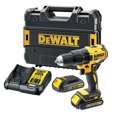 Perceuse Visseuse 18 V Xr + 2 Batteries 1,5 Ah + Chargeur + Coffret Dewalt Dcd777s2t-qw