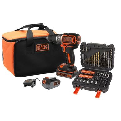Perceuse-visseuse à Percussion Sans Fil 18v Brushless + 2 Batteries + 50 Accessoires Perceuse-visseuse à Percussion Sans Fil 18v Brushless + 2 Batteries + 50 Accessoires