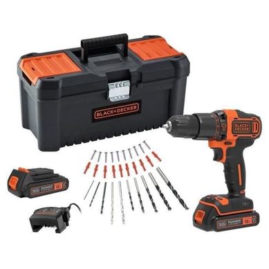 Perceuse à Percussion Sans Fil 18 V - 2 Vitesses, Mandrin 10 Mm, 3 Batteries Perceuse à Percussion Sans Fil 18 V - 2 Vitesses, Mandrin 10 Mm, 3 Batteries