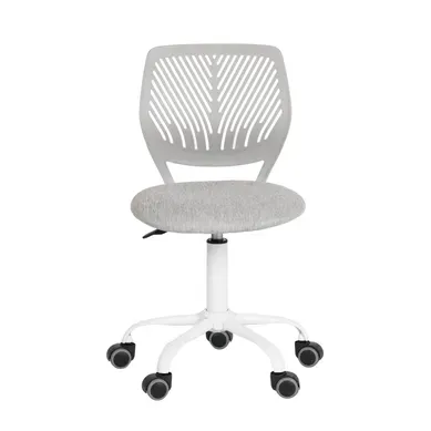 Chaise De Bureau Ergonomique, Siège Pivotant, Réglable En Hauteur, Sans Accoudoirs, Taupe Clair