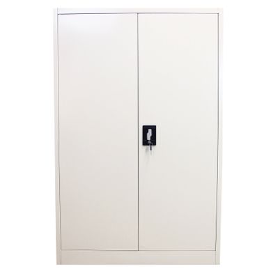 Armoire De Classement Acier Gris 140 X 90 X 40 Cm Métallique 2 Portes 3 Étagères