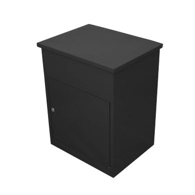 Boîte à Parcels Murale Noir 58 Cm Sécurisée Large Colis Lettres 5 Clés Inclus