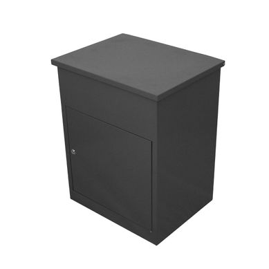 Boîte à Parcels Murale Gris 58 Cm Sécurisée Large Colis Lettres 5 Clés Inclus