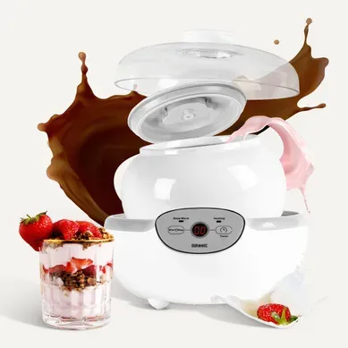 Ym1 Yaourtière électrique Avec écran Numérique Et 1 Pot En Céramique De 1500 Ml Ym1 Yaourtière électrique Avec écran Numérique Et 1 Pot En Céramique De 1500 Ml
