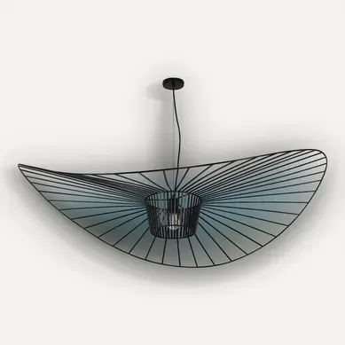 Lampe À Suspension Vertice - Métal - 140cm Noir Lampe À Suspension Vertice - Métal - 140cm Noir