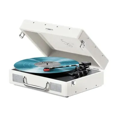 Platine Vinyle - Mixx - Revival 55 - Enceintes Stéréo Intégrées - 3 Vitesses - Bluetooth - Creme