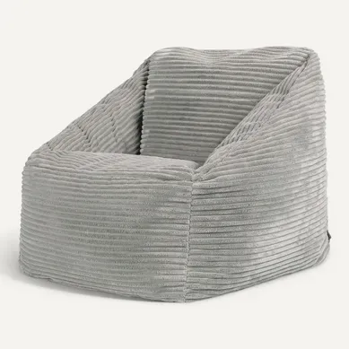 Pouf Enfant Morgan Velours Côtelé Gris Clair, Chambre, Salon, 55x55xcm Pouf Enfant Morgan Velours Côtelé Gris Clair, Chambre, Salon, 55x55xcm