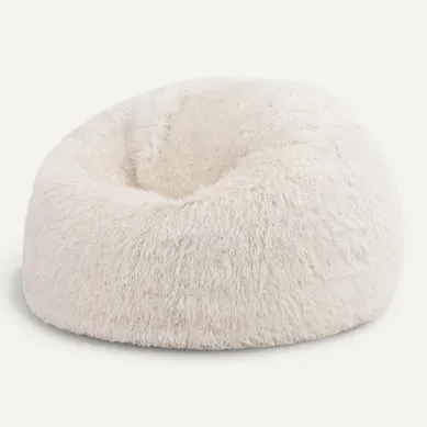 Pouf Icon Fausse Fourrure Beige, Salon, Chambre, 85 X 85cm Pouf Icon Fausse Fourrure Beige, Salon, Chambre, 85 X 85cm